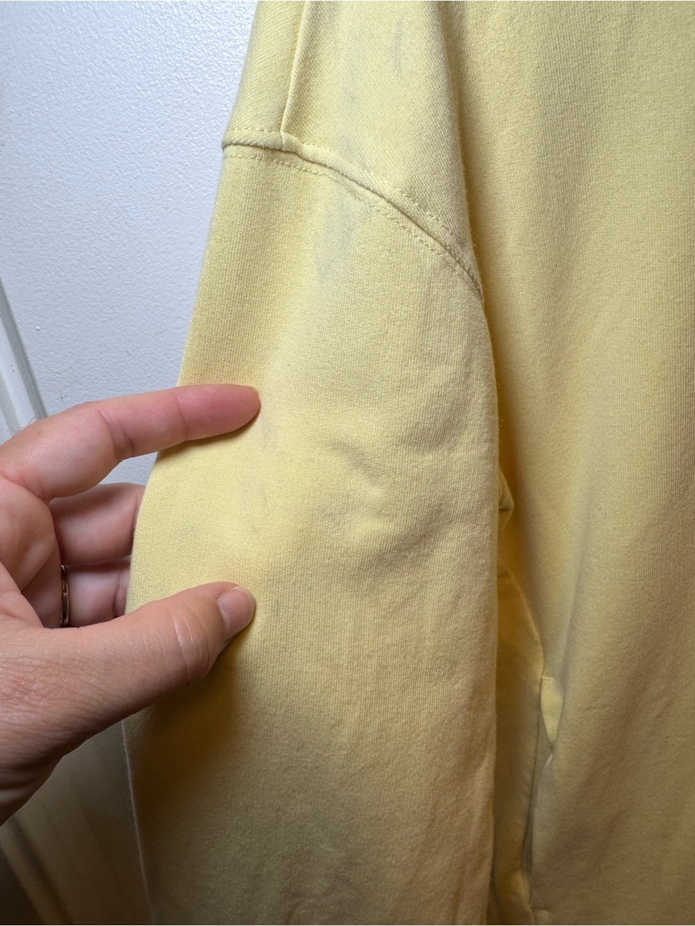 all in motion Light Yellow Crewneck Sweatshirt With Pockets - Picture 4 of 13